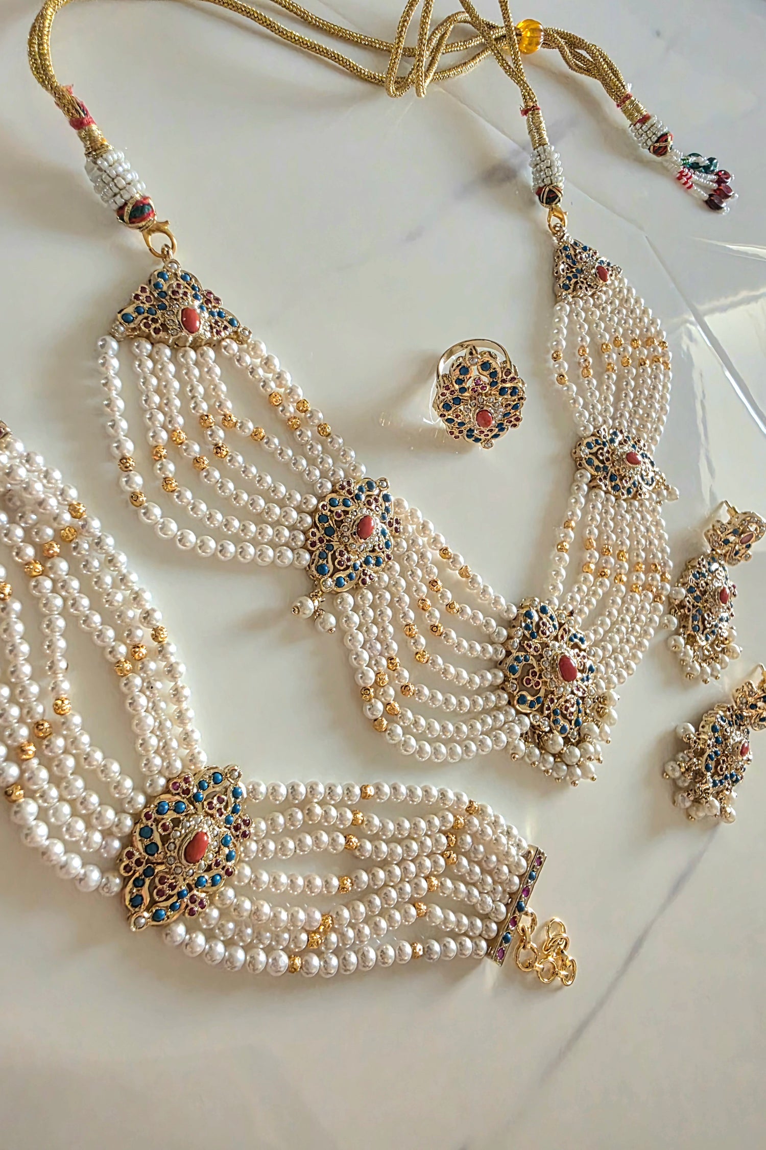 Noorain coral combo set