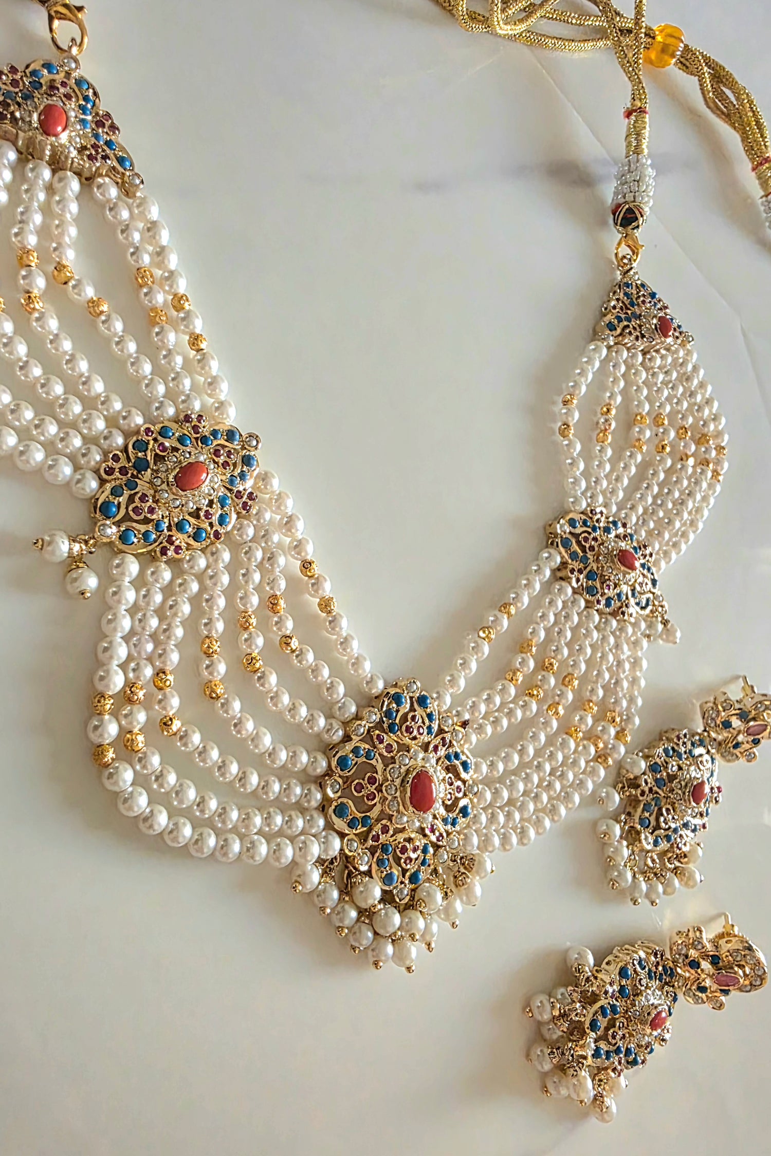 Noorain coral combo set