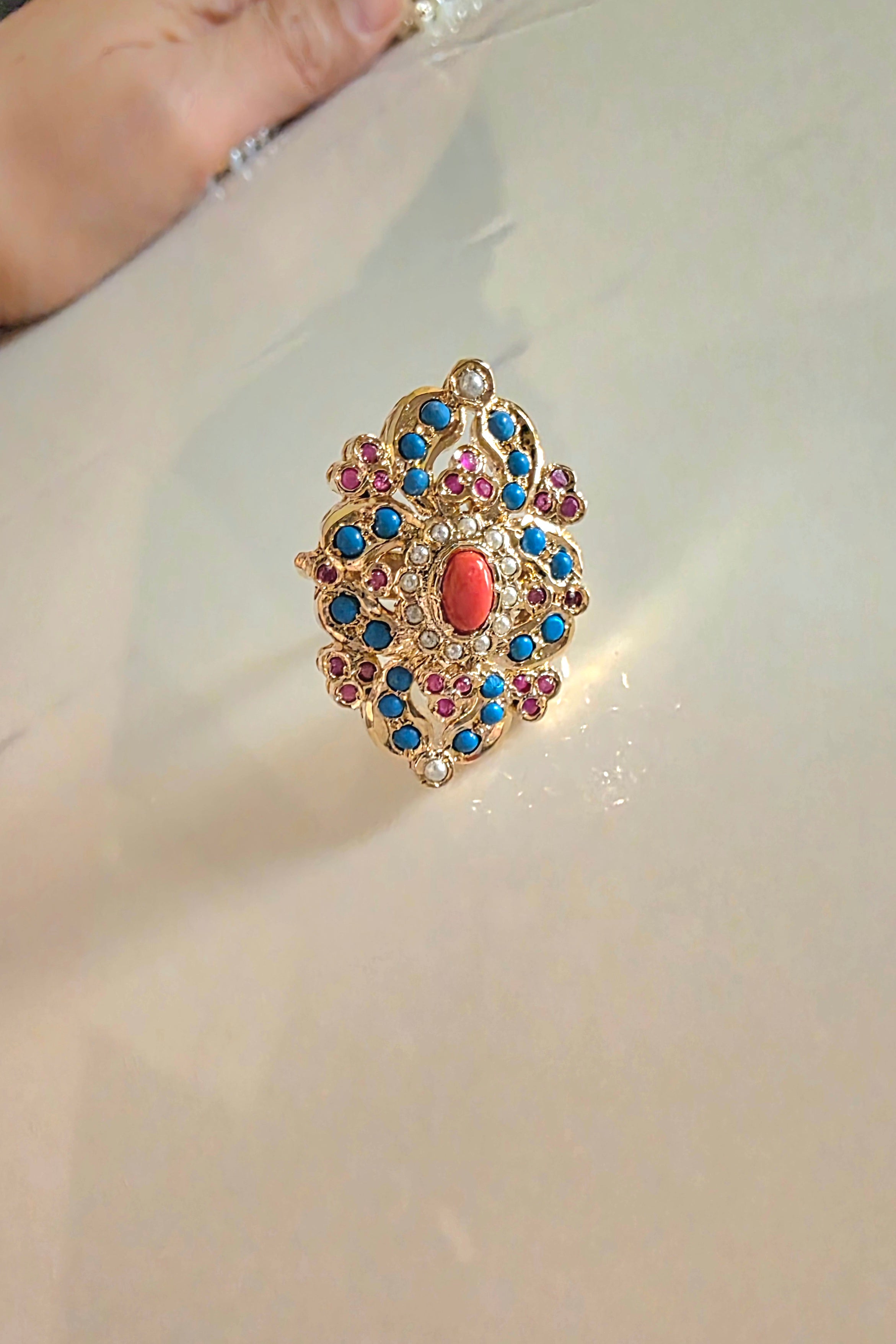 Noorain coral combo set