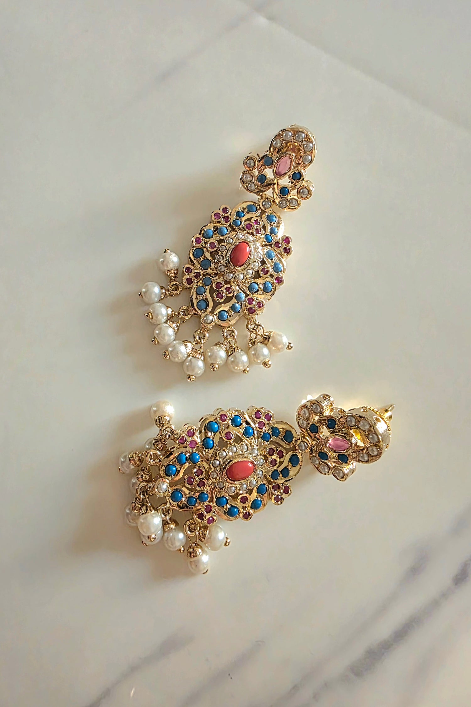 Noorain coral combo set