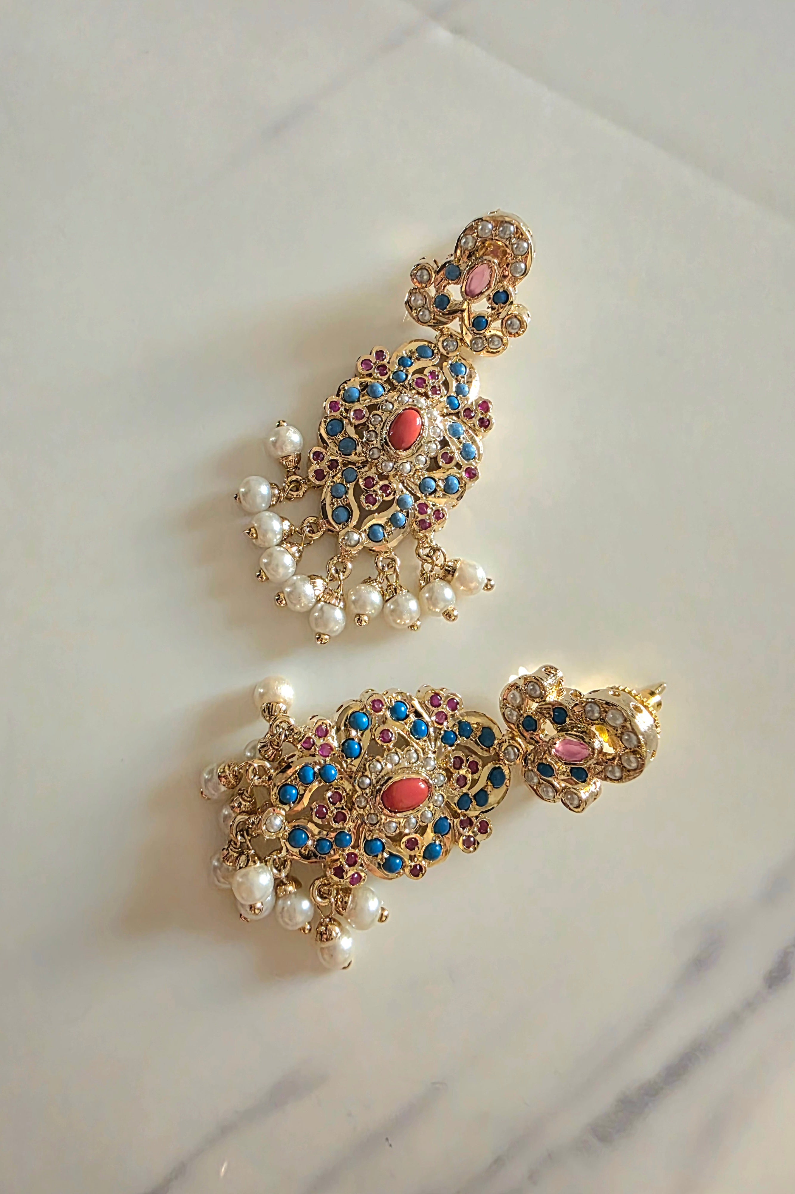 Noorain coral combo set