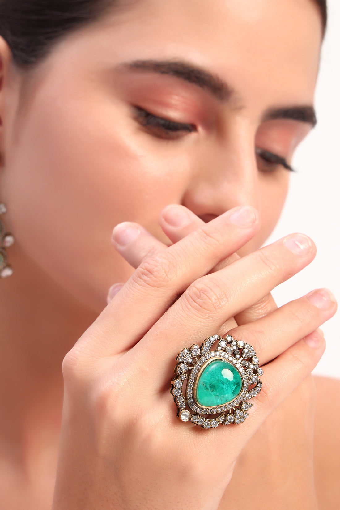 Khwaab victorian statement ring