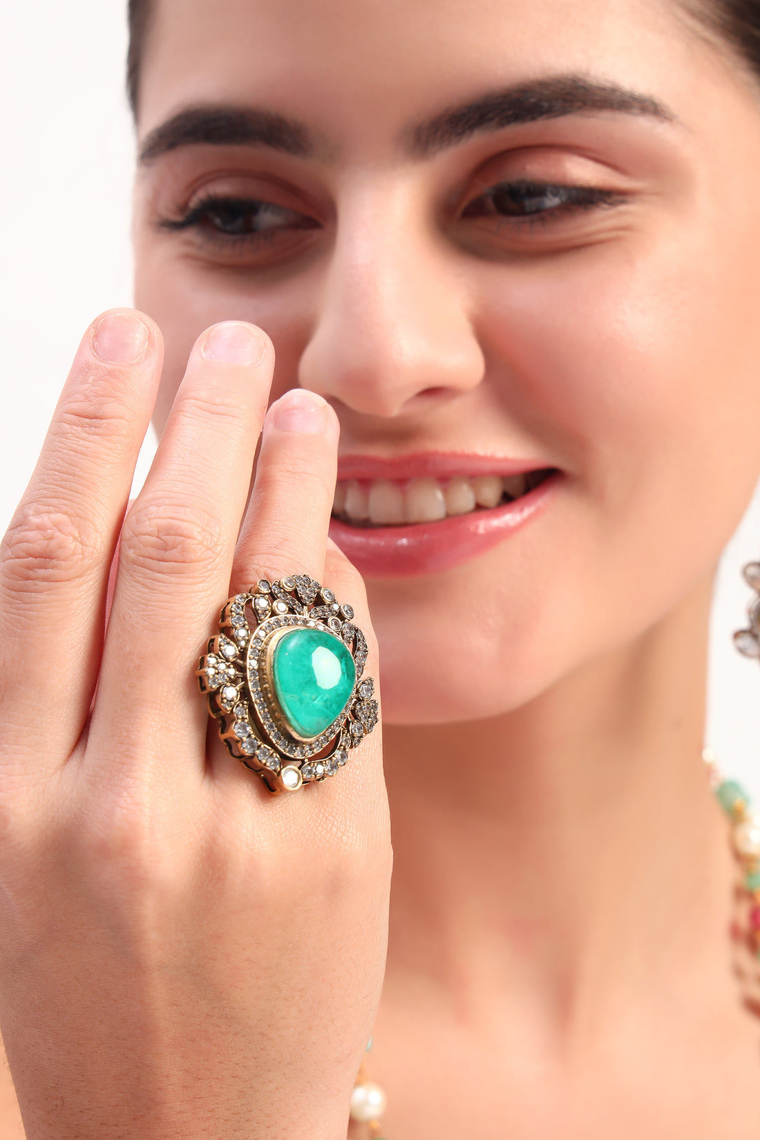 Khwaab victorian statement ring