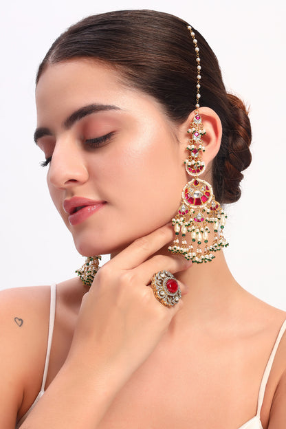 Khwaab statement kundan earrings