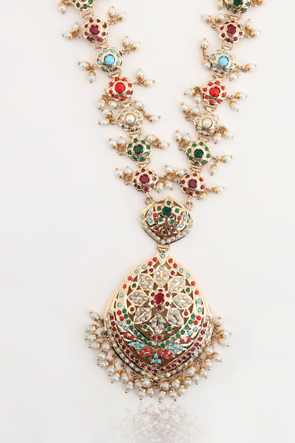 Maheen Jadau necklace set,Head  and head accessories not included.