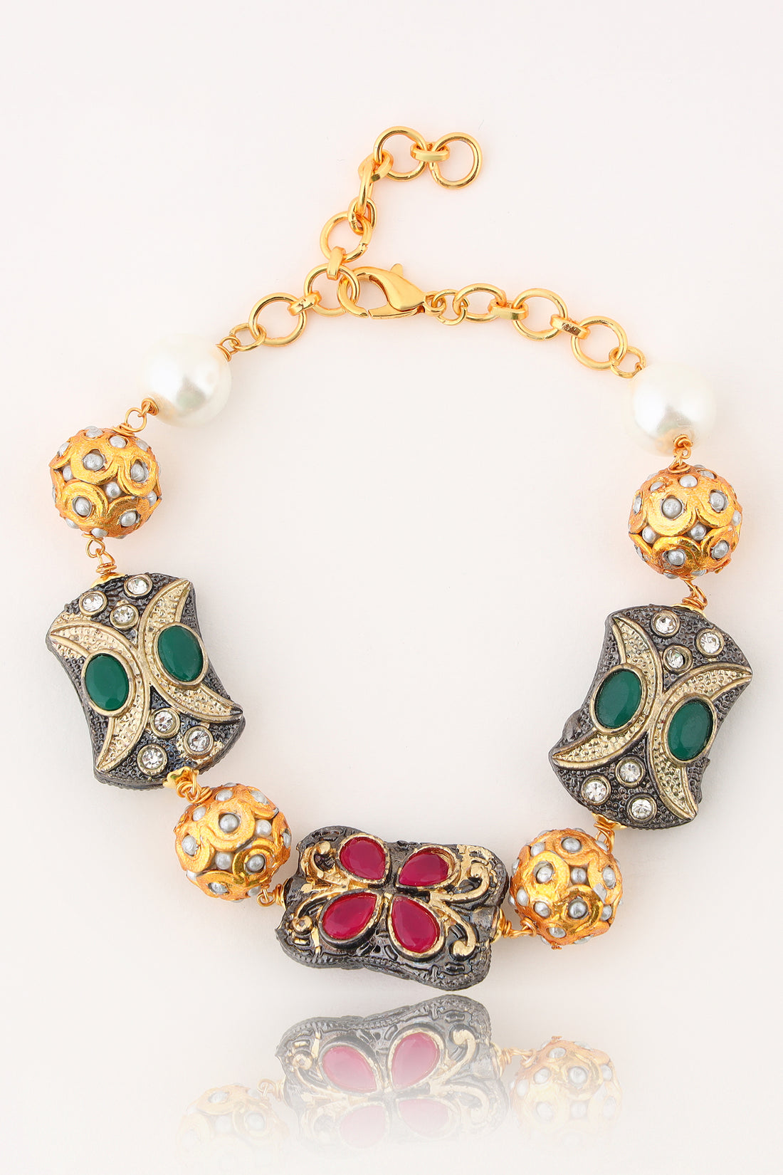 Tanjore Statement Chain Bracelet