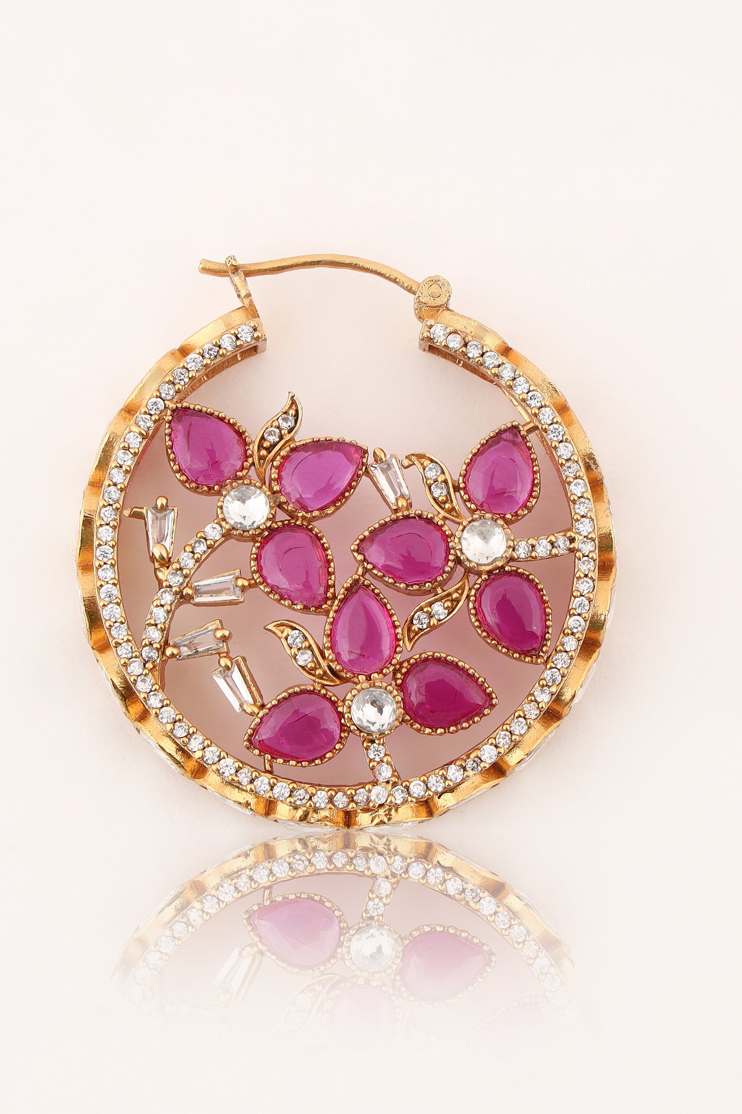 Hiba moissanite Kundan hoops