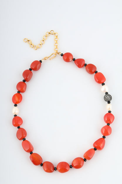 Fleur carnelian combo set