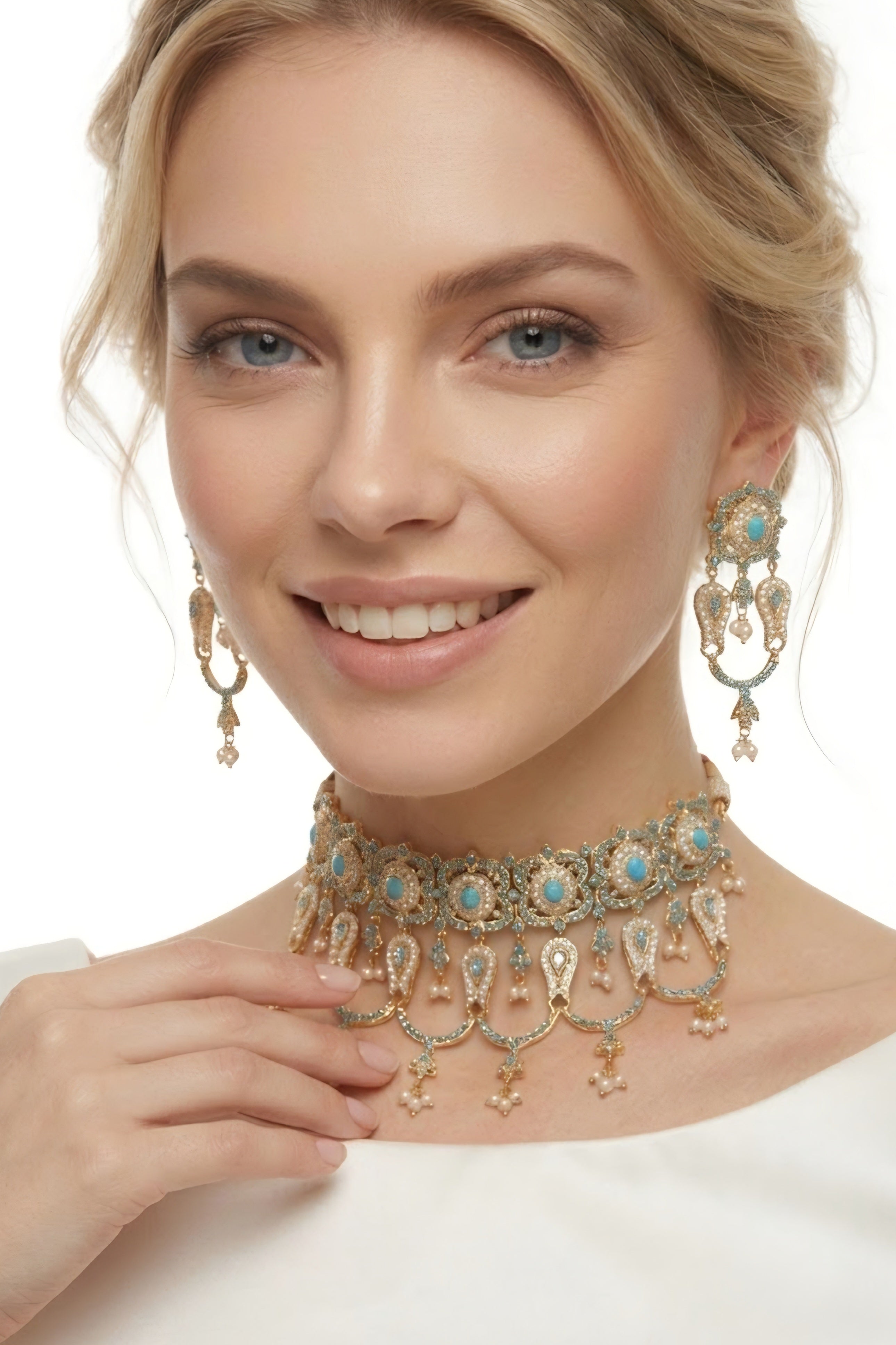 Firozé choker set