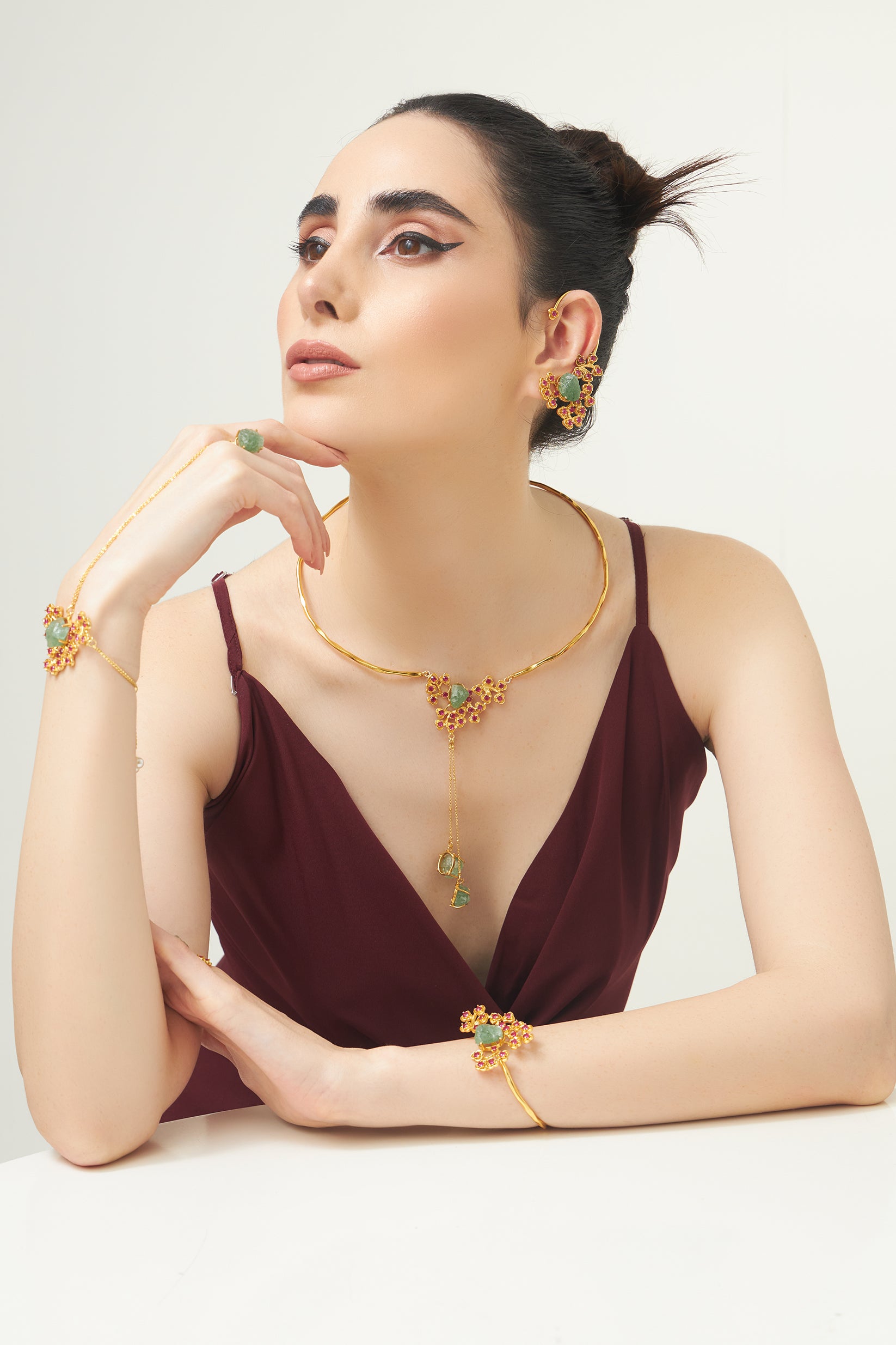 Blossom Beyond Adversity Hasli collar necklace