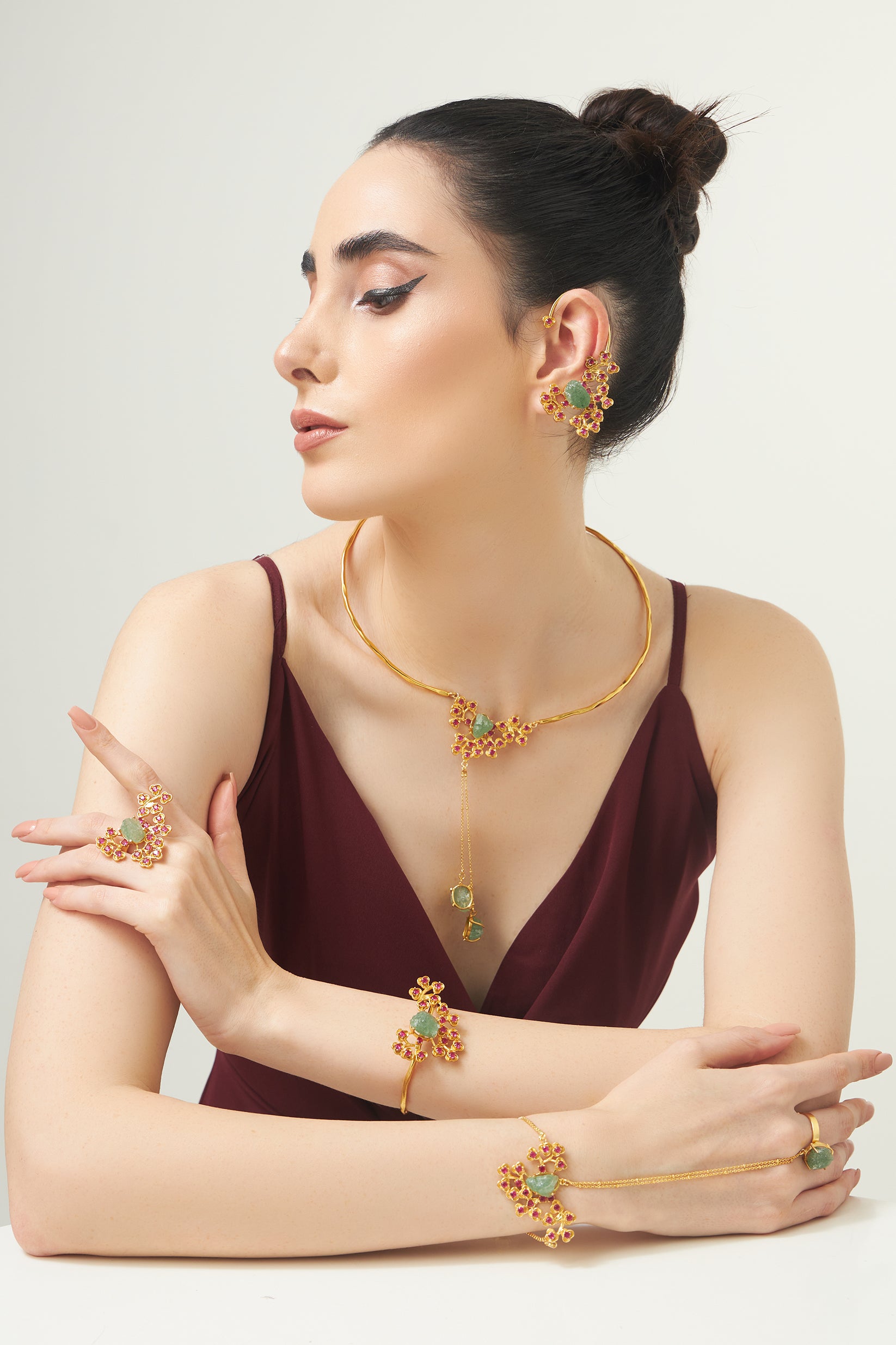 Blossom Beyond Adversity Hasli collar necklace