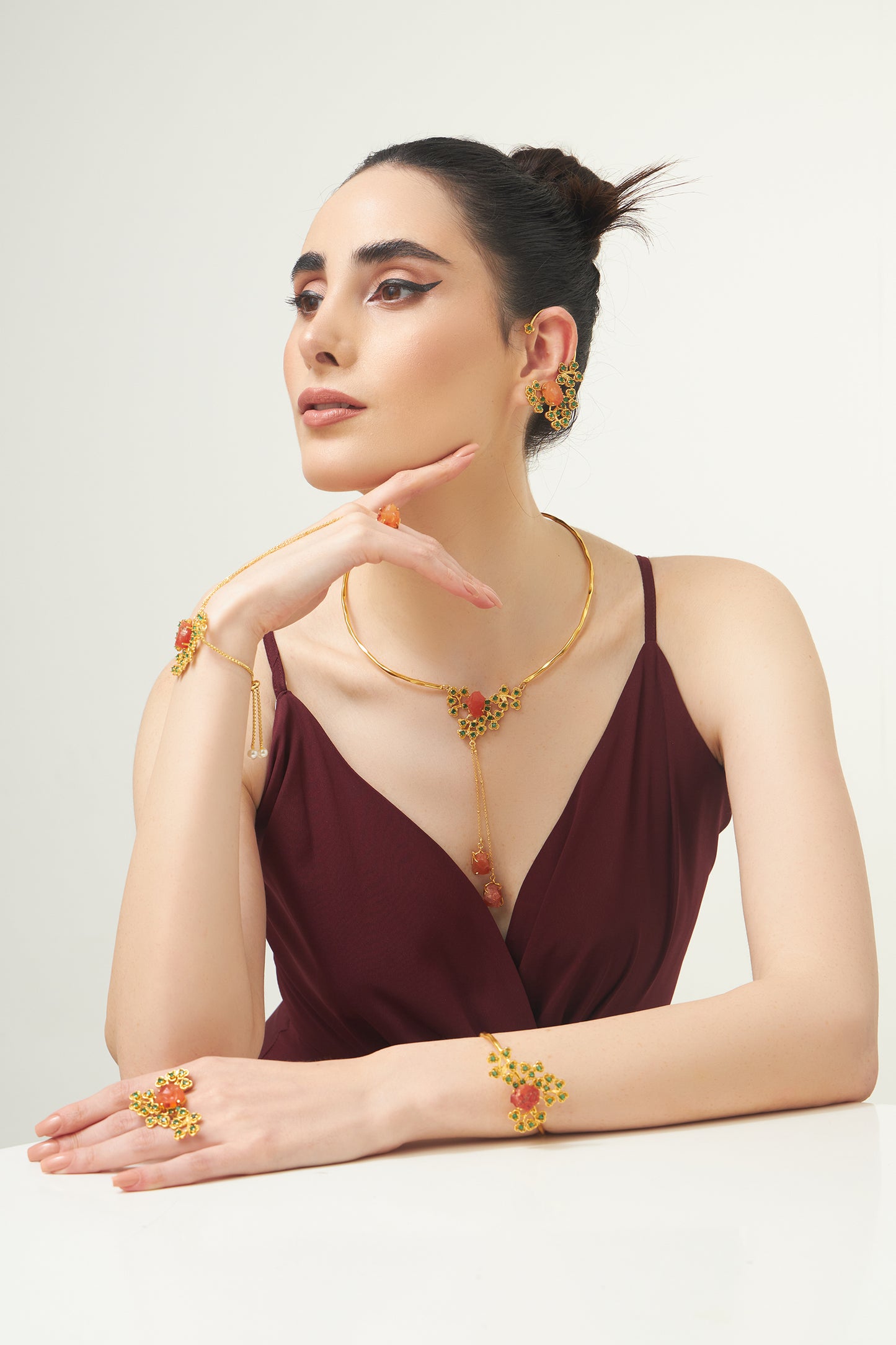 Blossom Beyond Adversity Hasli collar necklace