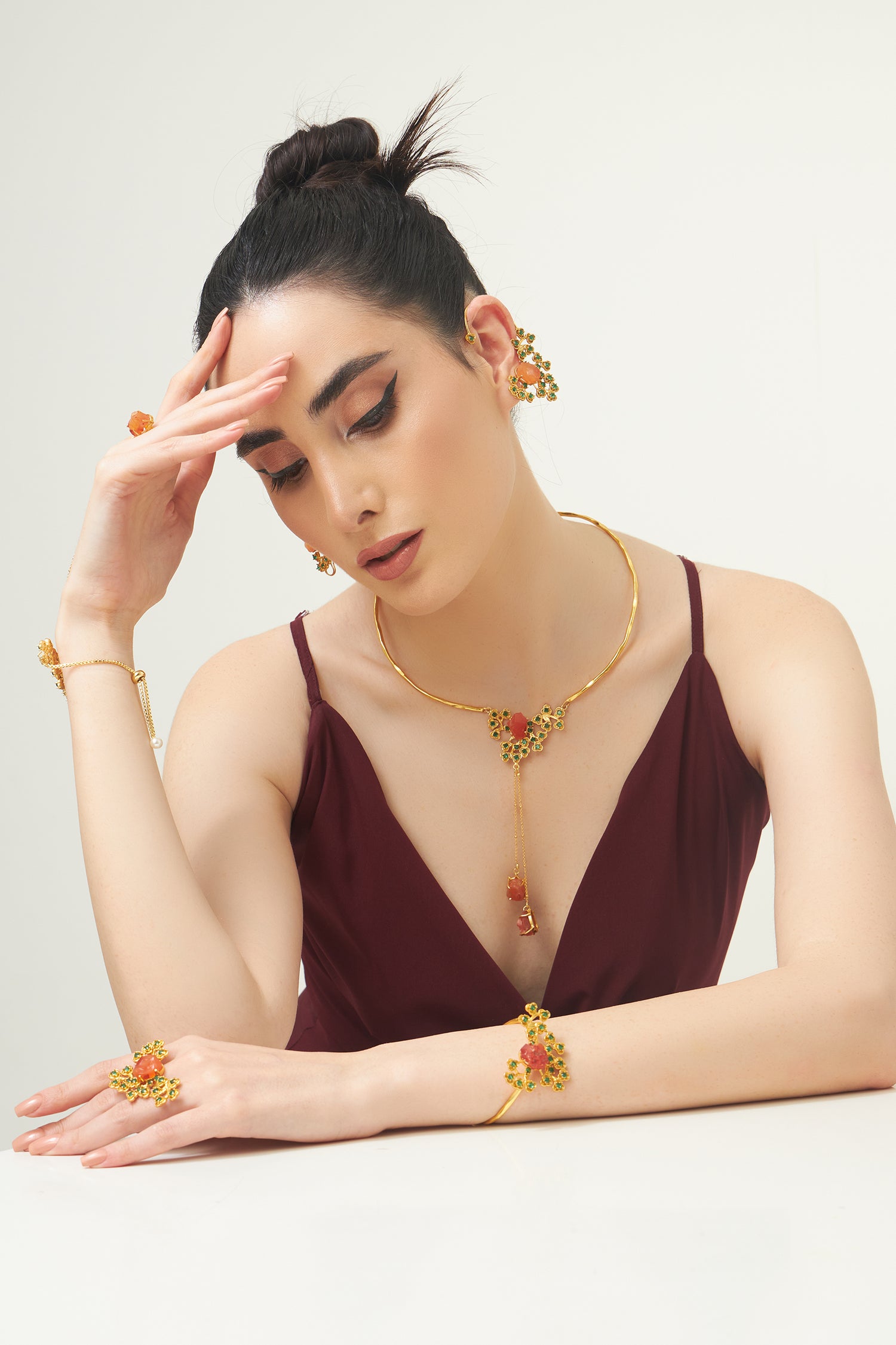 Blossom Beyond Adversity Hasli collar necklace