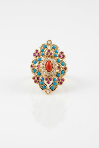 Noorain coral combo set