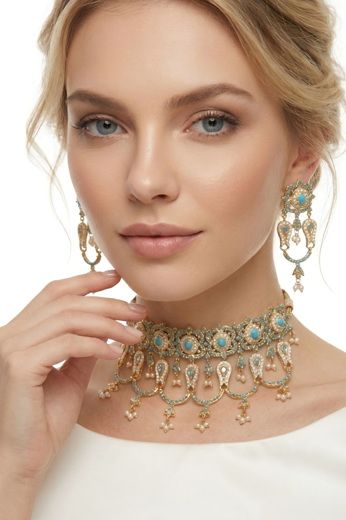 Firozé choker set