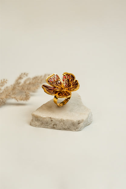 Fierce Flora statement ring