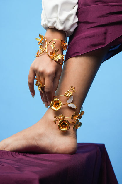 Empowerment petals anklet