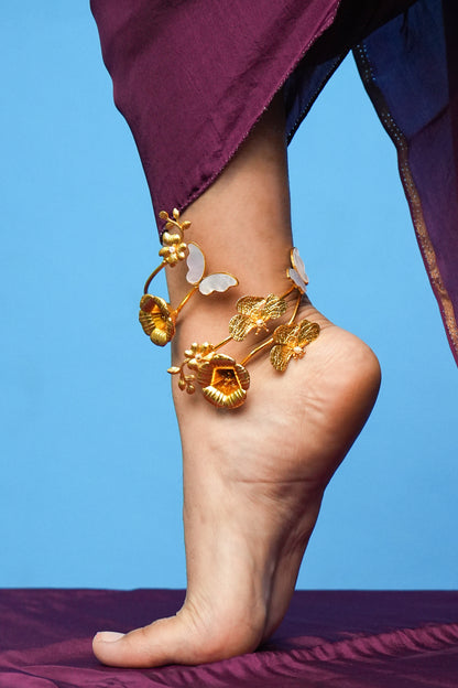 Empowerment petals anklet