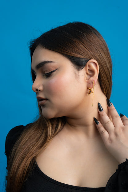 Resilient Petals  sui dhaga earrings