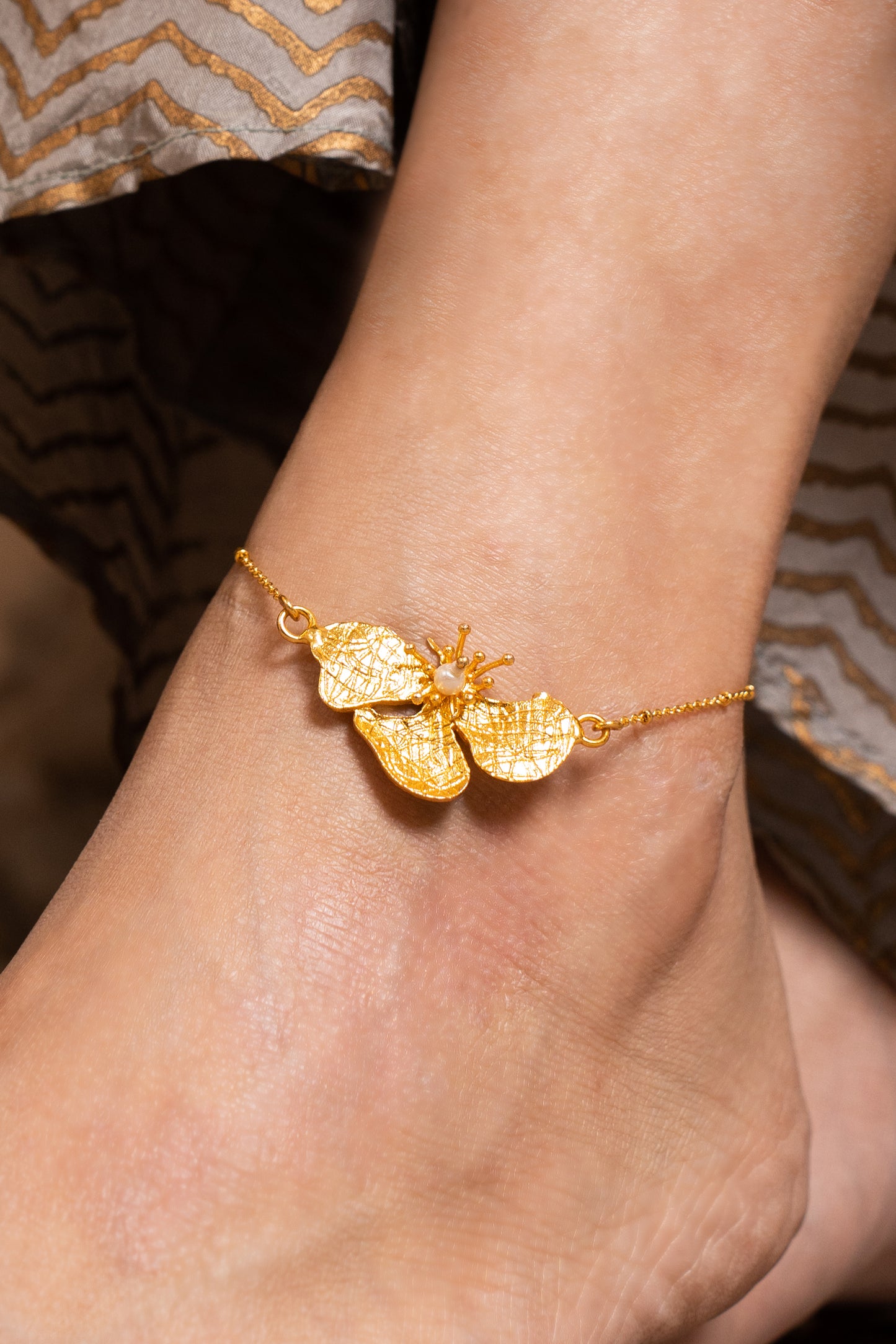 "Bloom and Soar" anklet