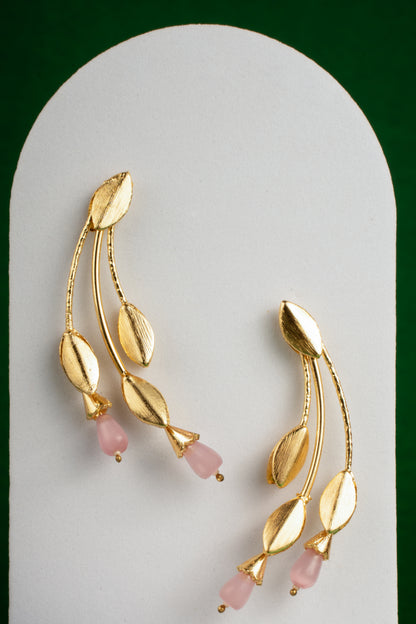 Inaaya Blush Pink Statement Earrings