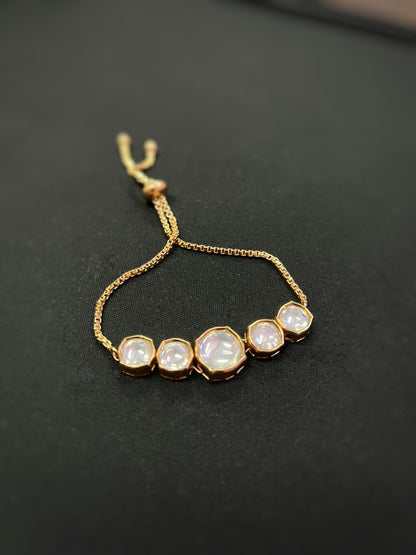 Nazakat Polki Kundan Bracelet Adjustable