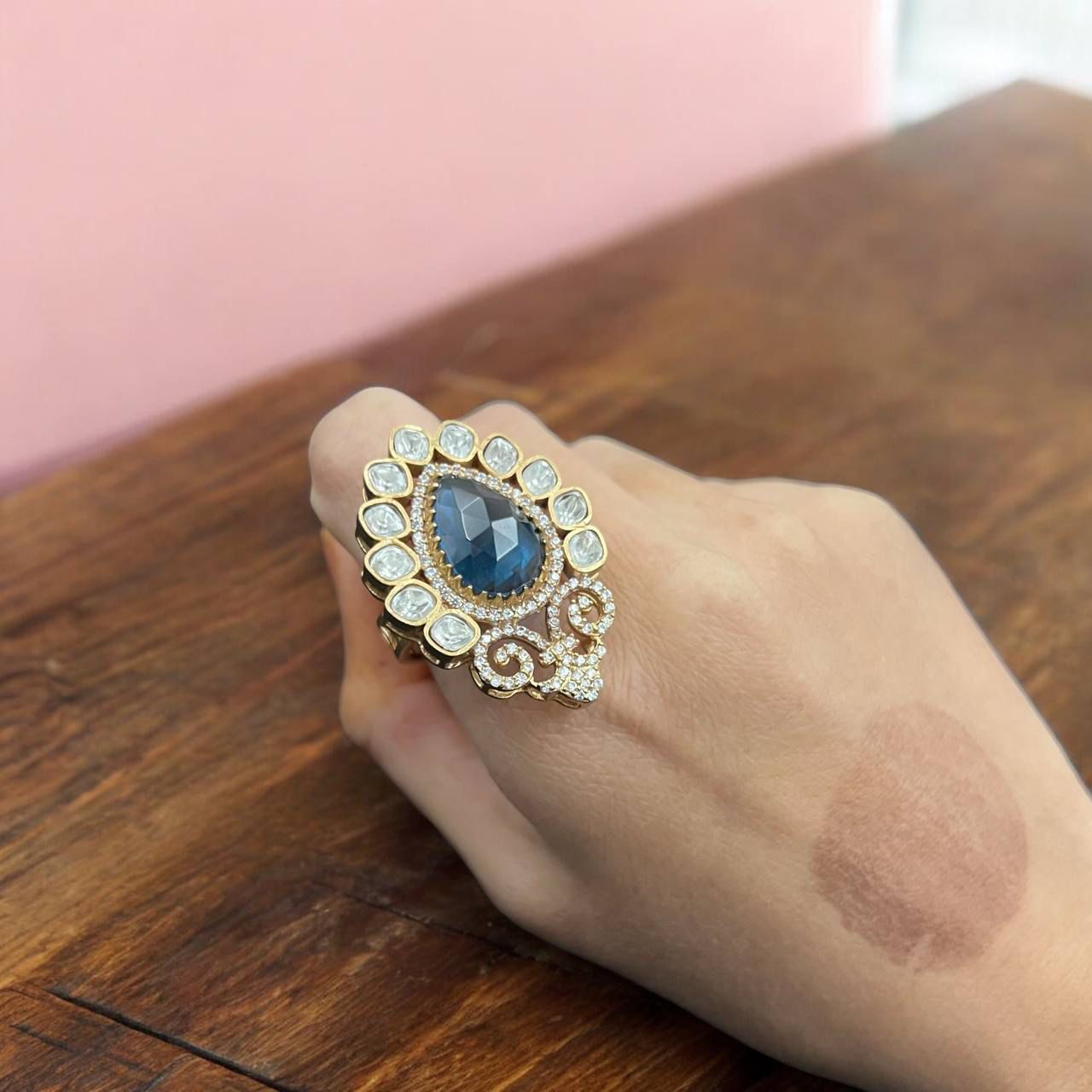 Elina Kundan ring