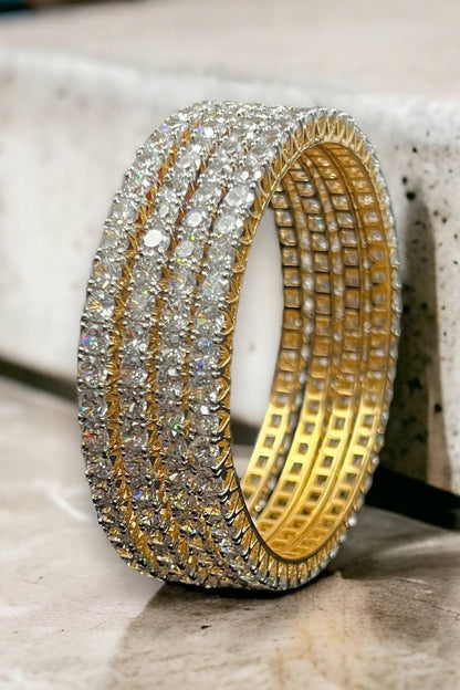 Diamonds,2.6"inches,4 bangles set