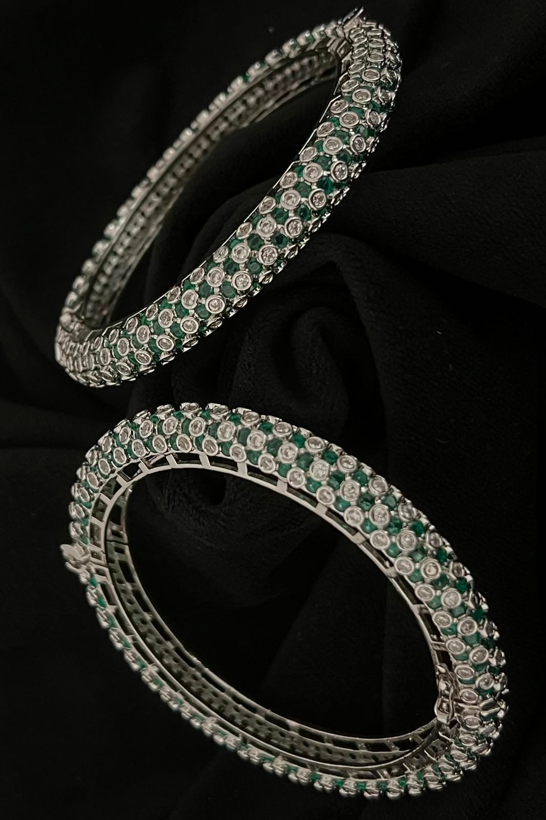 Gulshan-e-Zamarrud Openable Bangles,2.6 inches openable