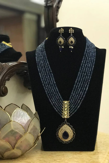 Amrapali Inspired Long Statement Necklace Set