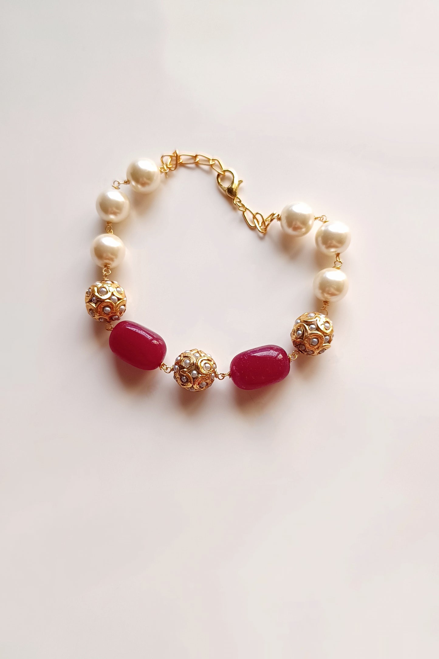 Desert rose Statement chain bracelet