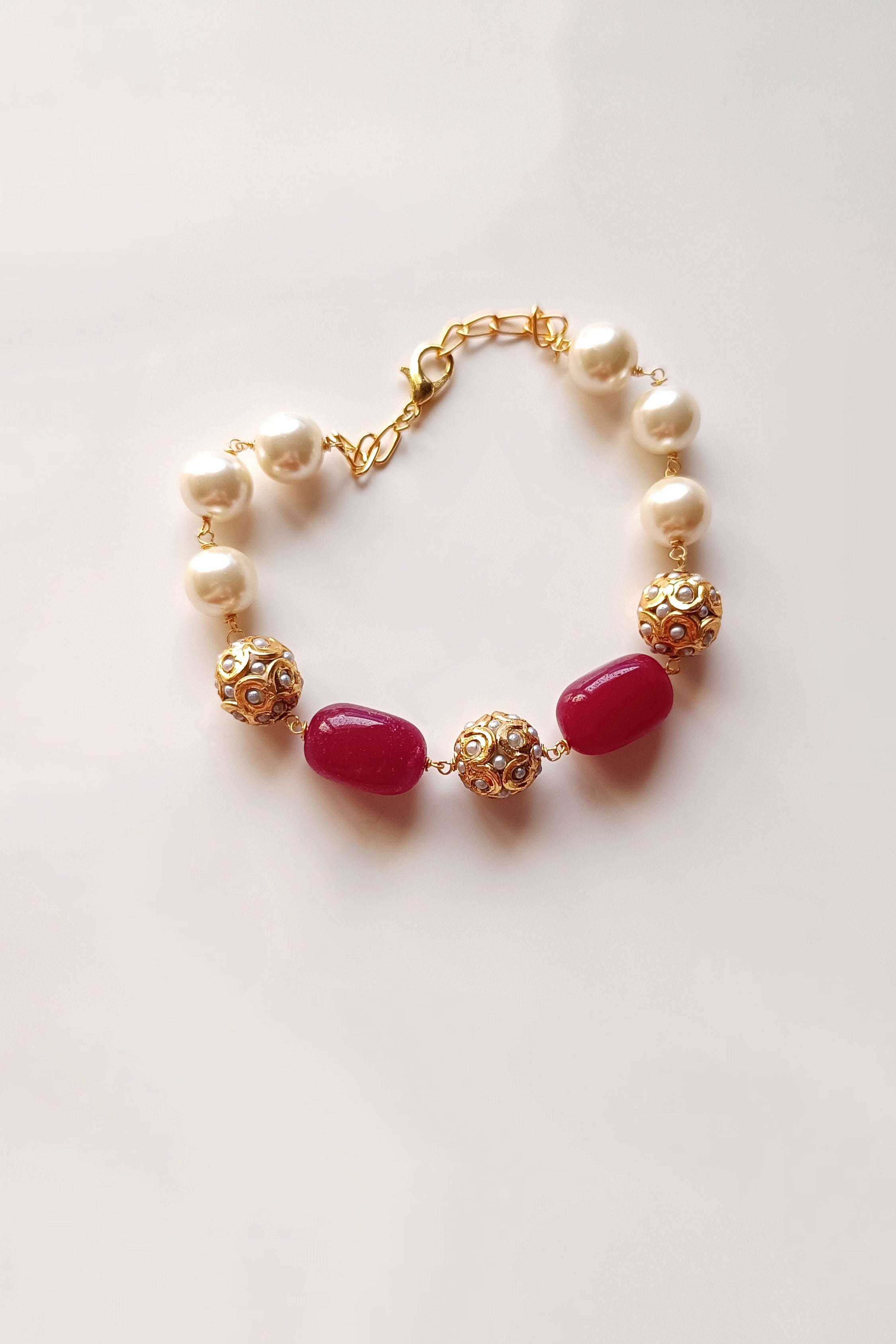 Desert rose Statement chain bracelet