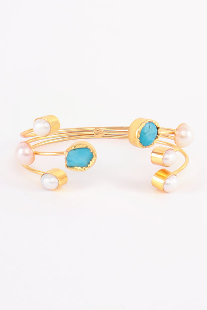 Rhythm Turquoise openable bracelet