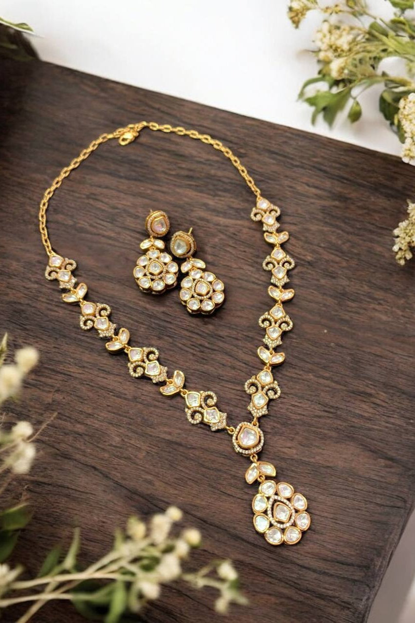 Misha Polki Kundan set