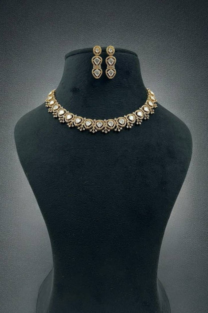 Farah Moissanite Kundan set