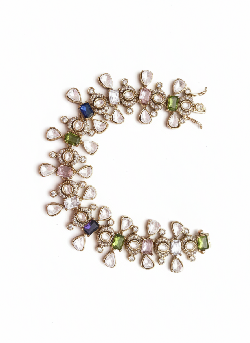 Elegant Victorian bracelet ( 2.4 inches,openable)