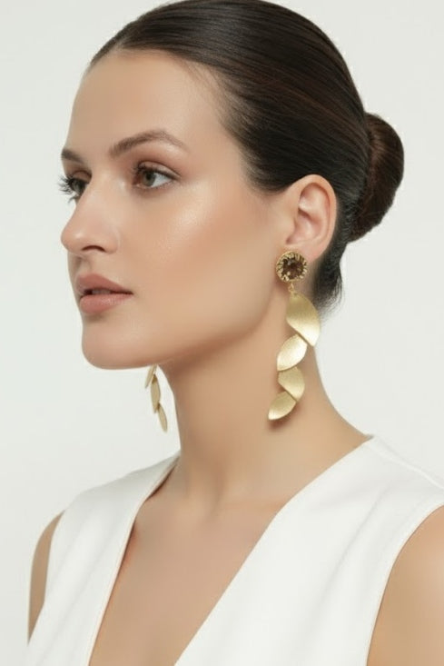 Roxy Natural Stone Statement Earrings