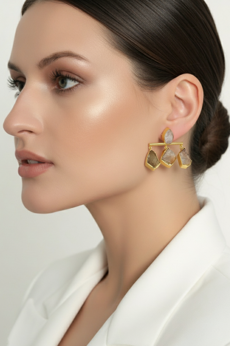 Define Your Journey Natural Stone Earrings