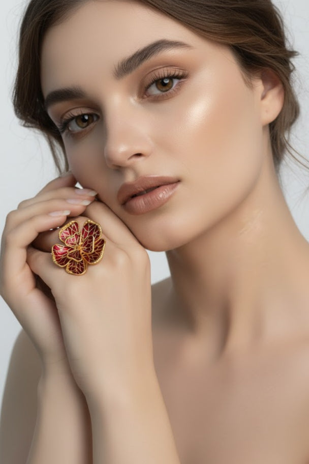 Fierce Flora statement ring