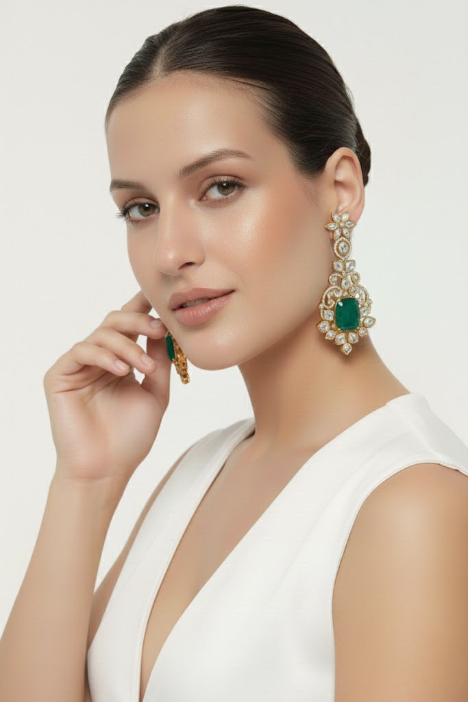 Stars moissanite earrings