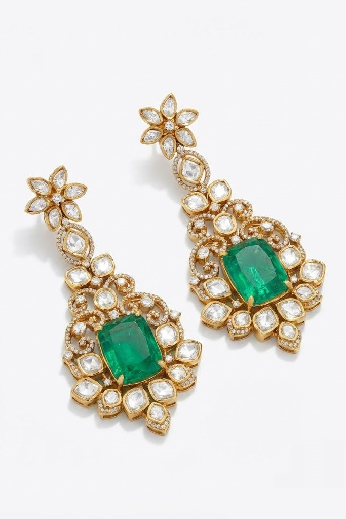 Stars moissanite earrings