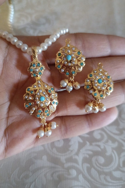 Firoz Jadau pendant set