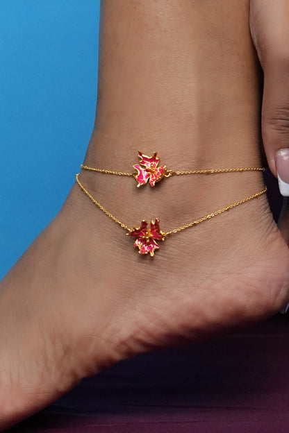 Wildflower anklet