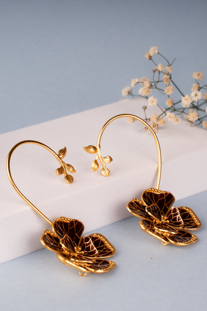 Fearless Rose ear cuff