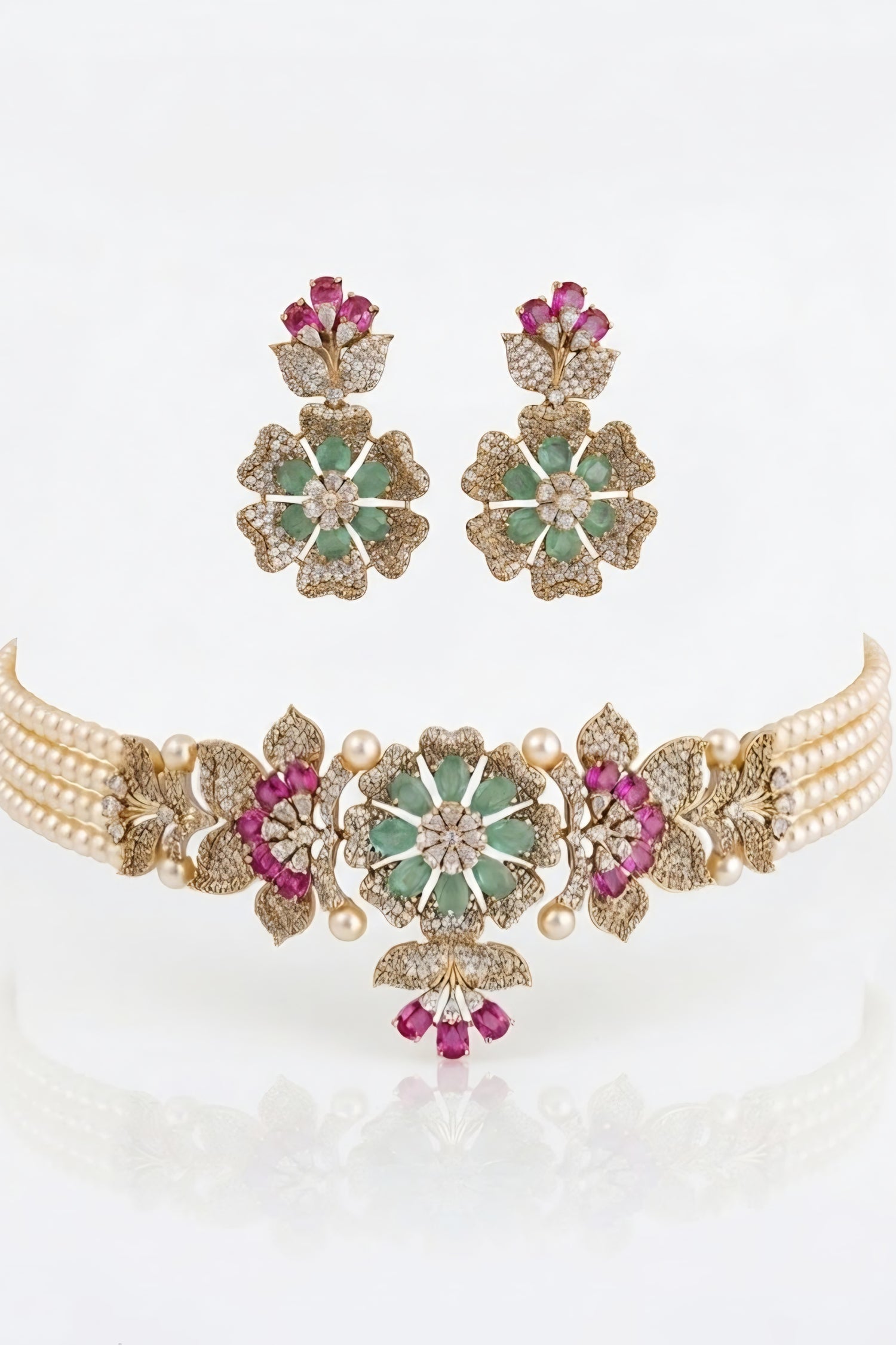 Zahra victorian choker set