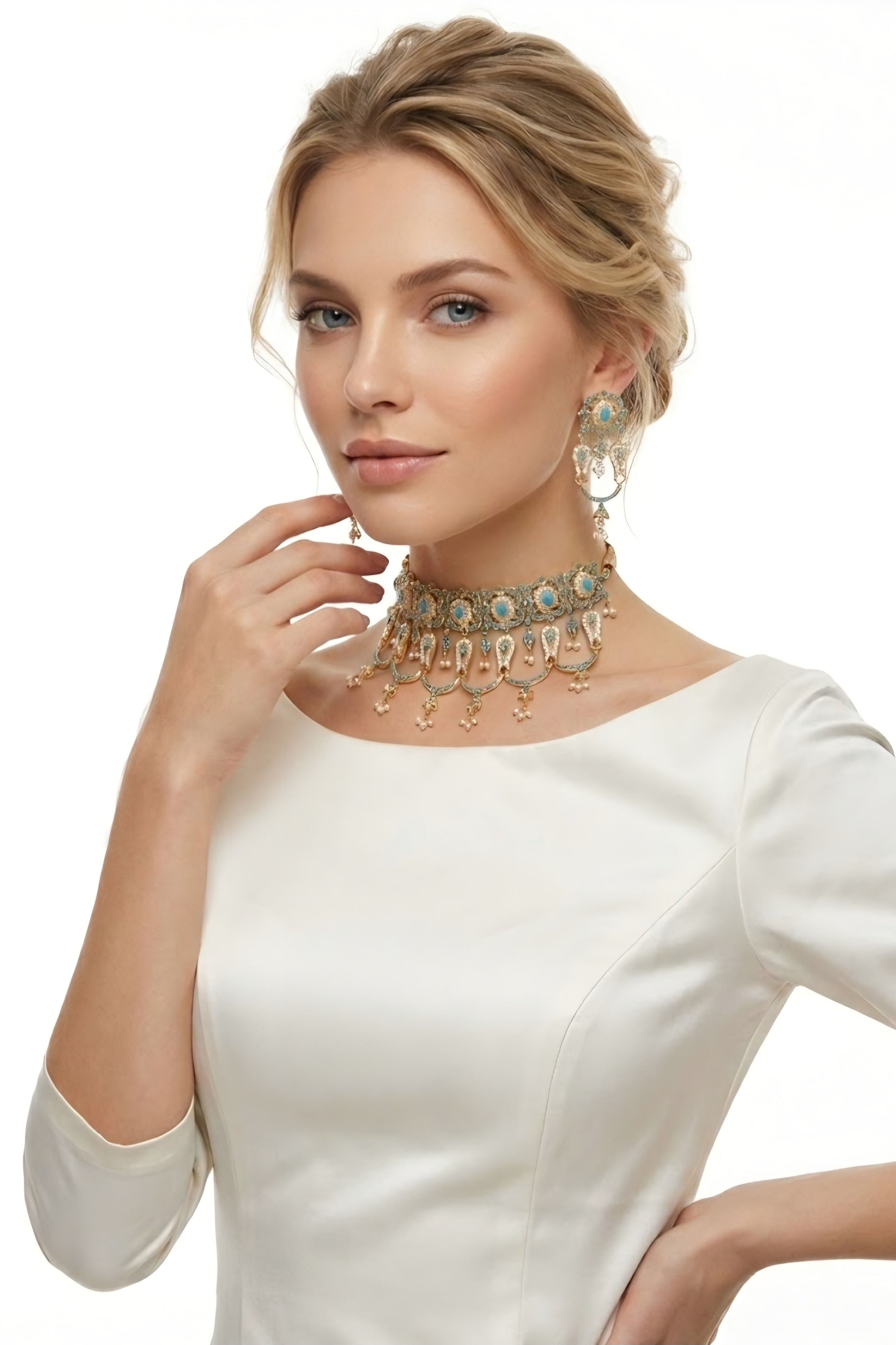 Firozé choker set
