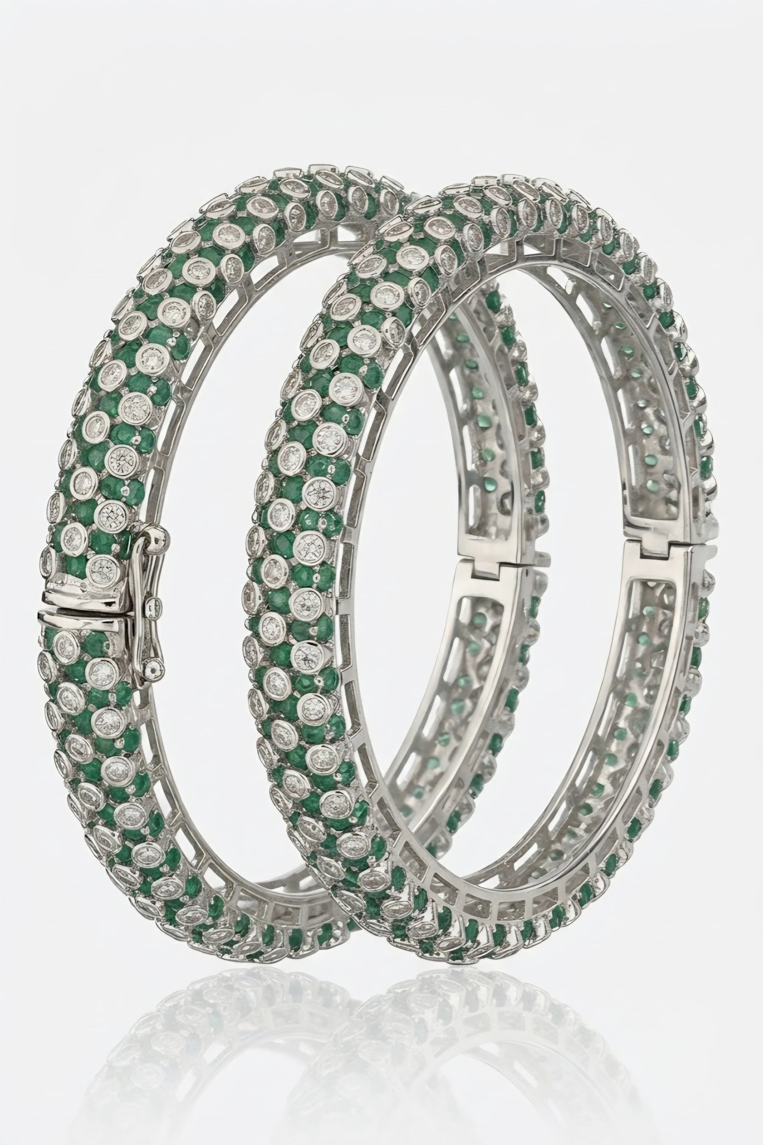 Gulshan-e-Zamarrud Openable Bangles,2.6 inches openable