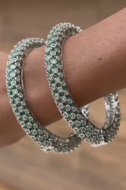 Gulshan-e-Zamarrud Openable Bangles,2.6 inches openable