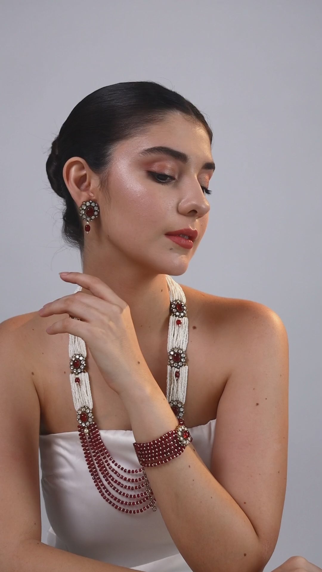 Ishq moissanite Kundan combo set
