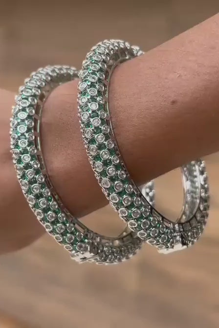 Gulshan-e-Zamarrud Openable Bangles,2.6 inches openable